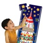 STEM Puzzle inalt de podea Racheta 123 cu peste 50 de piese 152.4 cm inaltime 3-6 ani